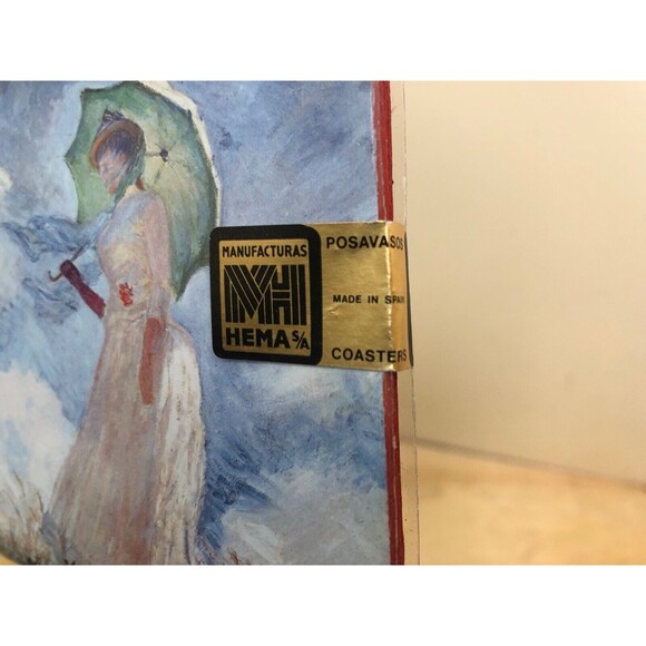 MANUFACTURAS HEMA SET OF 6 COASTERS OF VINTAGE POSAVASOS - Picture 3 of 6